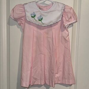 Pink Dress with Floral Embroidery TBBC